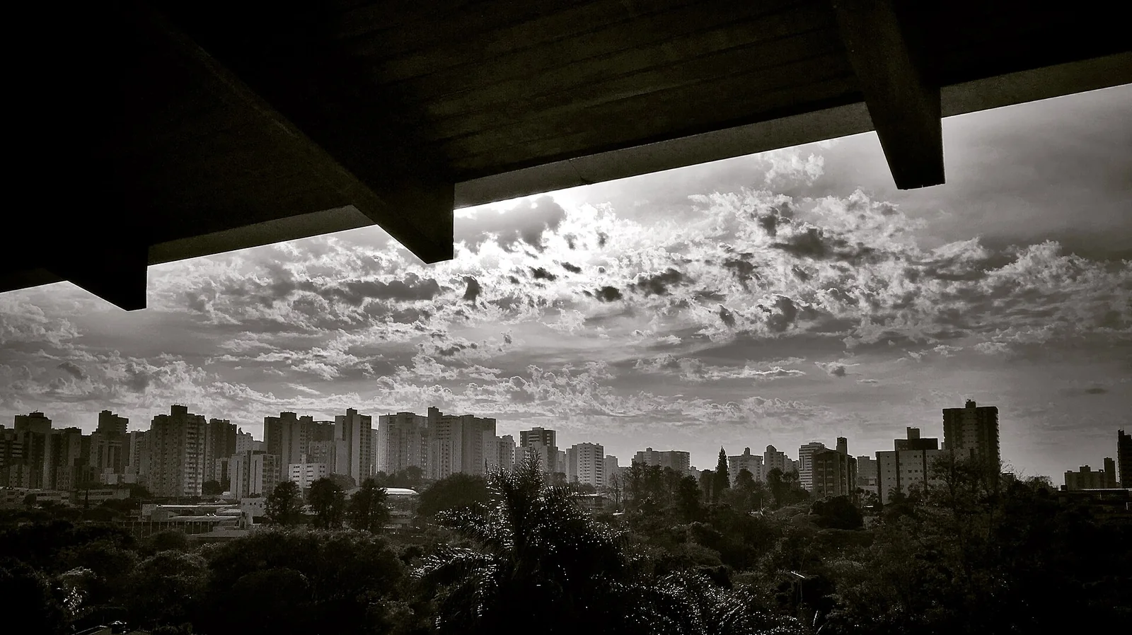 Skyline de Londrina visto a partir da área urbana