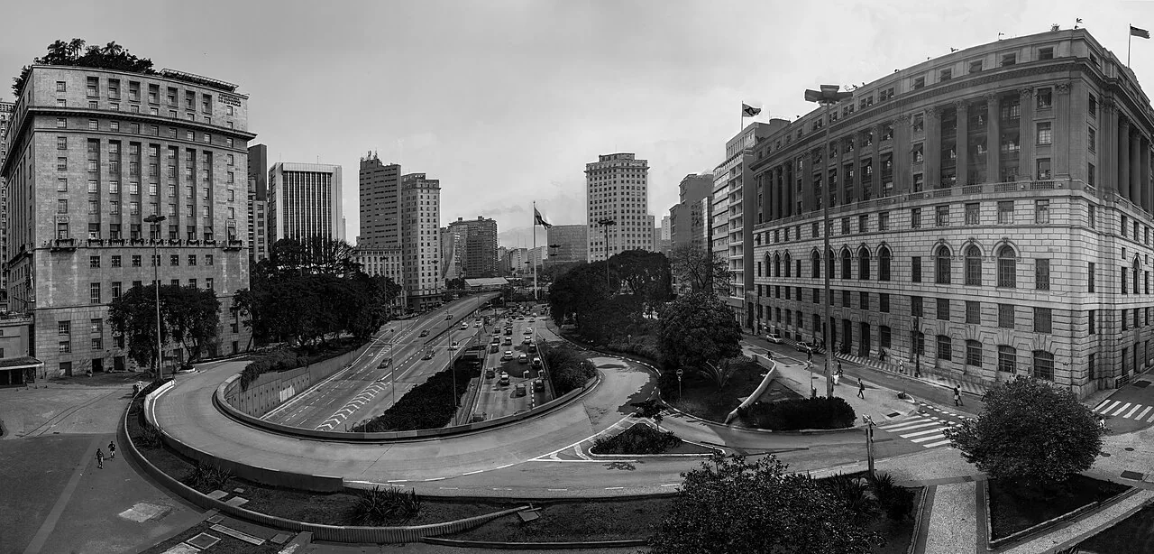 Vista panorâmica do centro da cidade de São Paulo